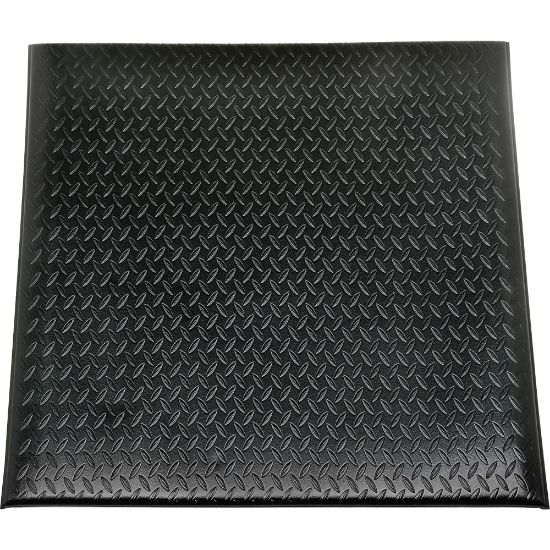 Picture of SKILCRAFT 7220015826231 Industrial Anti-fatigue Mat - Floor - 36in Length x 24in Width x 0.56in Thickness - Vinyl - Black