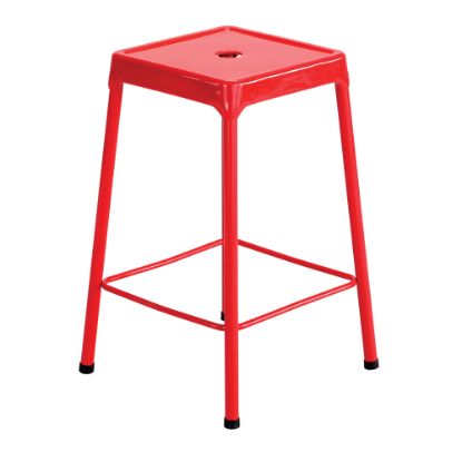 Picture of Safco Steel Counter Stool, Red