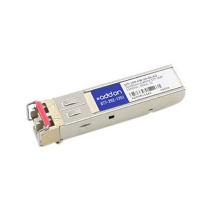 Picture of AddOn - SFP (mini-GBIC) transceiver module - GigE - 1000Base-CWDM - LC single-mode - up to 24.9 miles - 1590 nm - TAA Compliant