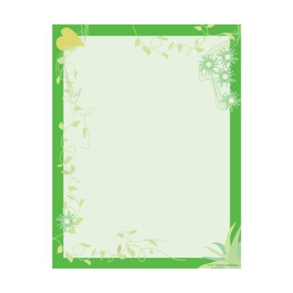 Picture of Barker Creek Computer Paper, 8 1/2in x 11in, Go Green, Pack Of 50 Sheets