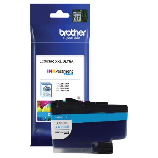 Picture of Brother LC3039 Cyan Ultra-High-Yield Ink Cartridge, LC3039C