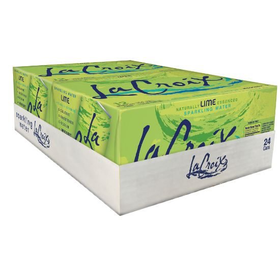 Picture of LaCroix Core Sparkling Water with Natural Lime Flavor, 12 Oz, Case of 24 Cans