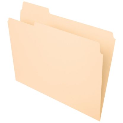 Picture of Office Depot Brand File Folders, 1/3 Tab Cut, Left Position, Letter Size, Manila, Pack Of 100