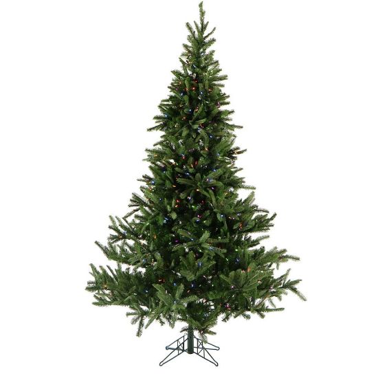 Picture of Fraser Hill Farm Artificial Foxtail Pine Christmas Tree With Multicolor LED String Lighting And EZ Connect, 9ft