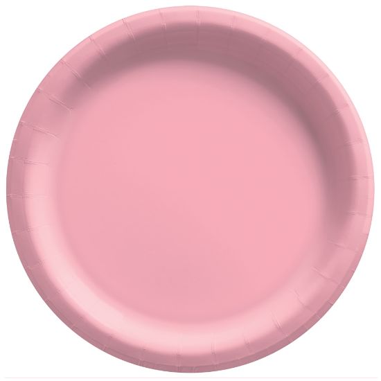 Picture of Amscan Paper Plates, 10in, New Pink, 20 Plates Per Pack, Case Of 4 Packs