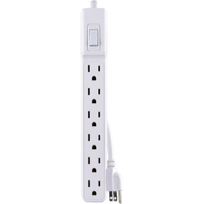 Picture of CyberPower MP1044NN Multipack - (2) 6-Outlet Power Strips, White, 2ft Cord, 1 Year Limited Warranty