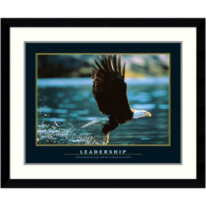 Picture of Amanti Art Leadership Wood Framed Wall Art Print, 37inW x 30inH, Black