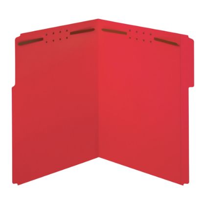 Picture of Office Depot Brand Color Fastener File Folders, Letter Size (8-1/2in x 11in), 2in Expansion, Red, Box Of 50