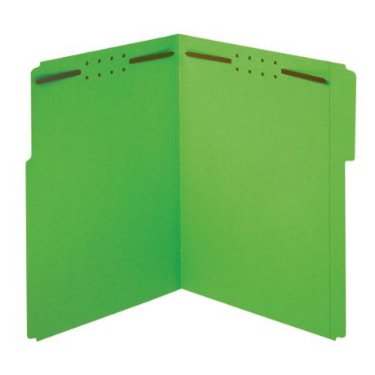 Picture of Office Depot Brand Color Fastener File Folders, Letter Size (8-1/2in x 11in), 2in Expansion, Green, Box Of 50