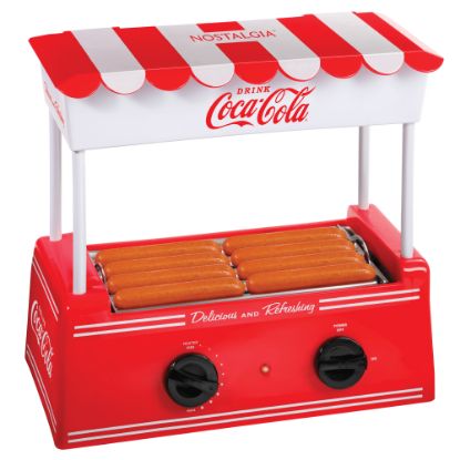 Picture of Nostalgia CKHDR8CR Coca Cola Hot Dog Roller, 14inH x 8-3/4inW x 14-1/4inD