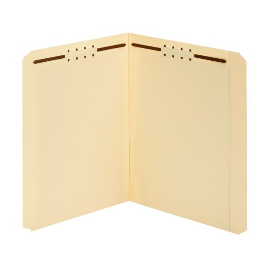 Picture of Office Depot Brand Manila Fastener Folders, 2 Fasteners, Straight Cut, Letter Size, Box of 50 Folders