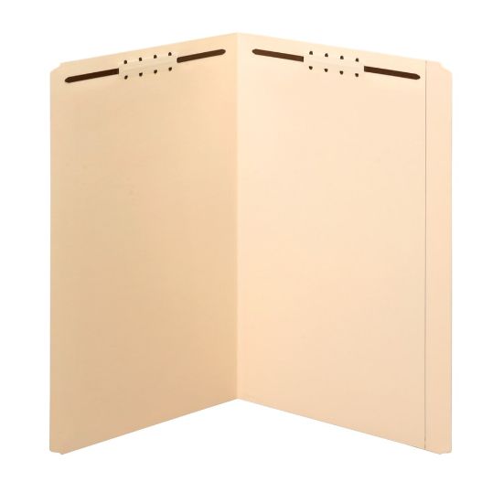 Picture of Office Depot Brand Manila Fastener Folders, 2 Fasteners, Straight Cut, Legal Size, Box of 50 Folders