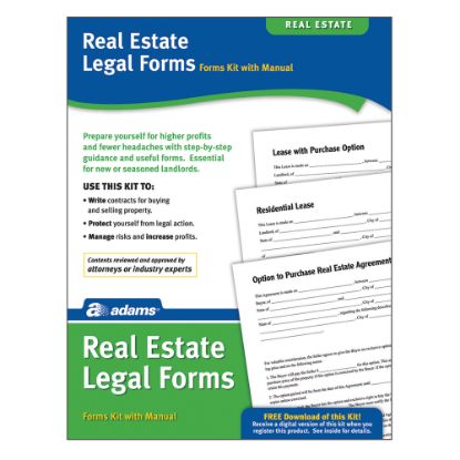 Picture of Adams Real Estate Legal Forms Kit, 8 1/2in x 11in