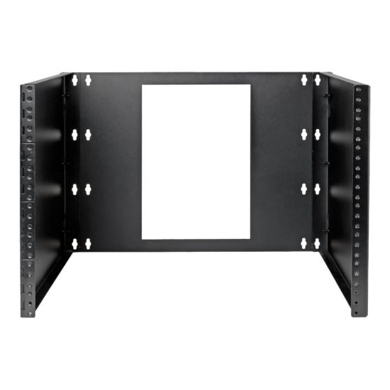 Picture of Tripp Lite 8U Wall-Mount Bracket for Small Switches and Patch Panels, Hinged - Network device mounting bracket - wall mountable - black - 8U - 19in