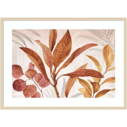 Picture of Amanti Art Leaves 01 by Lisa Audit Wood Framed Wall Art Print, 41inW x 30inH, Natural