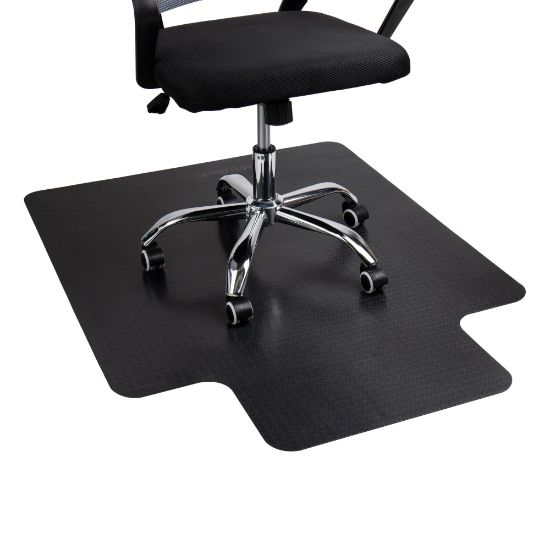 Picture of Mind Reader Office Chair Mat For Hard Floors, 1/16inH x 36inW x 48inD, Black