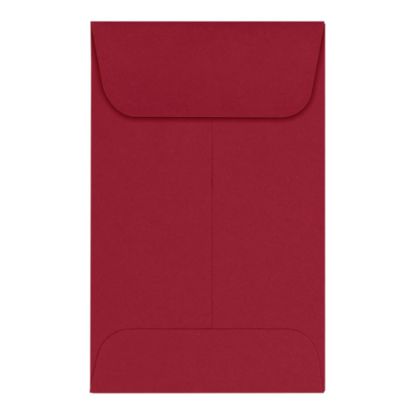 Picture of LUX Coin Envelopes, #1, Gummed Seal, Garnet, Pack Of 250