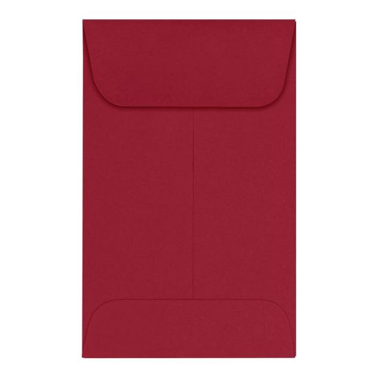 Picture of LUX Coin Envelopes, #1, Gummed Seal, Garnet, Pack Of 250