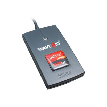 Picture of rf IDEAS WAVE ID Solo Keystroke CASI-RUSCO Black Reader - RF proximity reader - USB