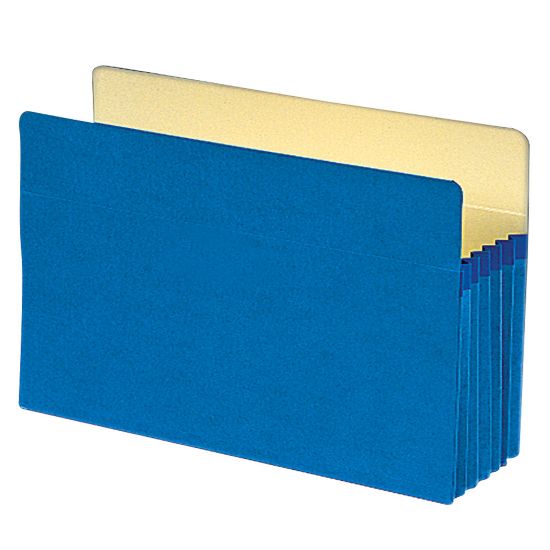 Picture of Smead Color File Pockets, 5 1/4in Expansion, 9 1/2in x 14 3/4in, Blue