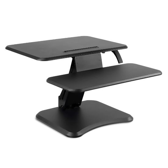 Picture of Mount-It! MI-7957 Height-Adjustable Standing Desk Riser, 6-1/8inH x 27inW x 7inD, Black