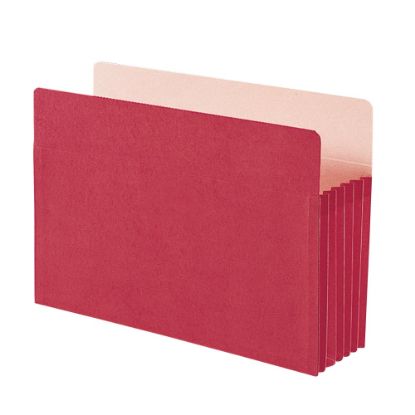 Picture of Smead Colored File Pocket, 8-1/2in x 14in, 10% Recycled, Red