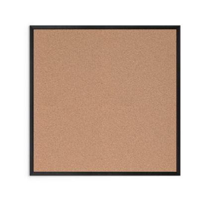 Picture of U Brands Cork Bulletin Board, 36in X 36in, Black Aluminum Frame, Actual Size 35in X 35in (2881U00-01)