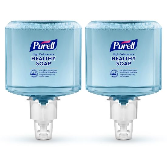 Picture of Purell Healthcare Healthy Ultra Mild Foaming Handwash Soap, Clean, 40.6 Oz, Clear, Carton Of 2 Cartridges