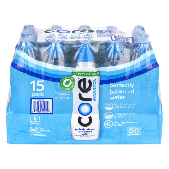 Picture of Core Hydration Perfectly Balanced pH Purified Water, 30.4 Oz, Pack Of 15 Bottles