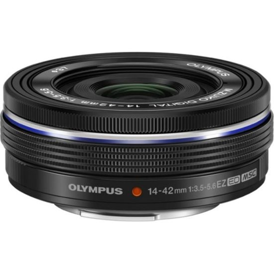 Picture of Olympus M.Zuiko - 14 mm to 42 mm - f/22 - f/5.6 - Zoom Lens for Micro Four Thirds - 37 mm Attachment - 0.23x Magnification - 3x Optical Zoom - MSC - 0.9in Diameter - Silver