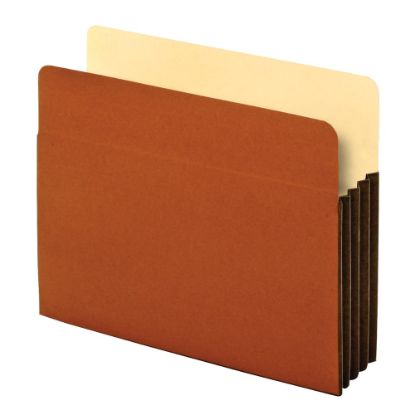 Picture of Office Depot Brand Heavy-Duty File Pockets, 3 1/2in Expansion, 8 1/2in x 11in, Letter Size, 30% Recycled, Brown, Box Of 10 File Pockets