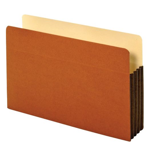 Picture of Office Depot Brand Heavy-Duty File Pockets, 3 1/2in Expansion, 8 1/2in x 14in, Legal Size, 30% Recycled, Brown, Box Of 10 File Pockets