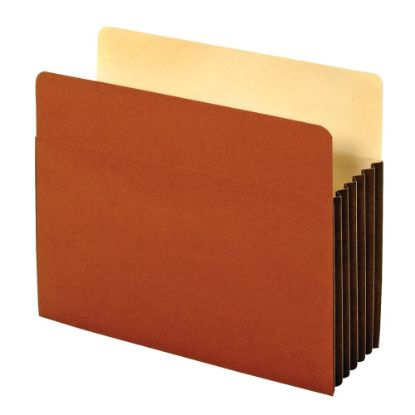 Picture of Office Depot Brand Heavy-Duty File Pockets, 5 1/4in Expansion, 8 1/2in x 11in, Letter Size, 30% Recycled, Brown, Box Of 10 File Pockets