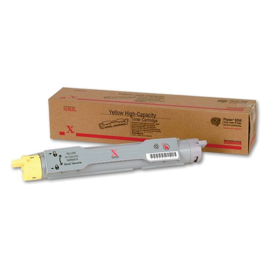 Picture of Xerox 6250 Yellow High Yield Toner Cartridge, 106R00670