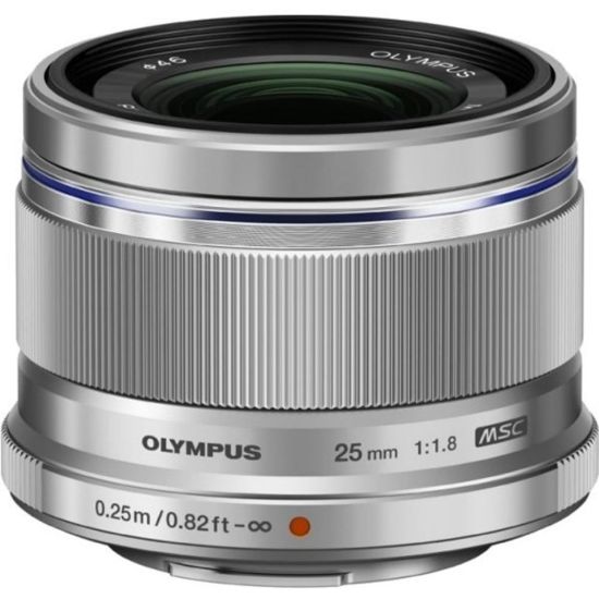 Picture of Olympus - 25 mm - f/22 - f/1.8 - Fixed Lens for Micro Four Thirds - Designed for Digital Camera - 46 mm Attachment - 0.12x Magnification - MSC - 2.2in Diameter - Silver