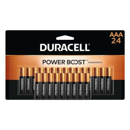 Picture of Duracell Coppertop AAA Alkaline Batteries, Pack Of 24