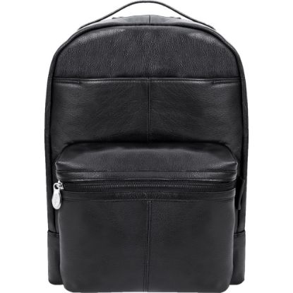 Picture of McKlein S-Series Parker Backpack With 15in Laptop Pocket, Black