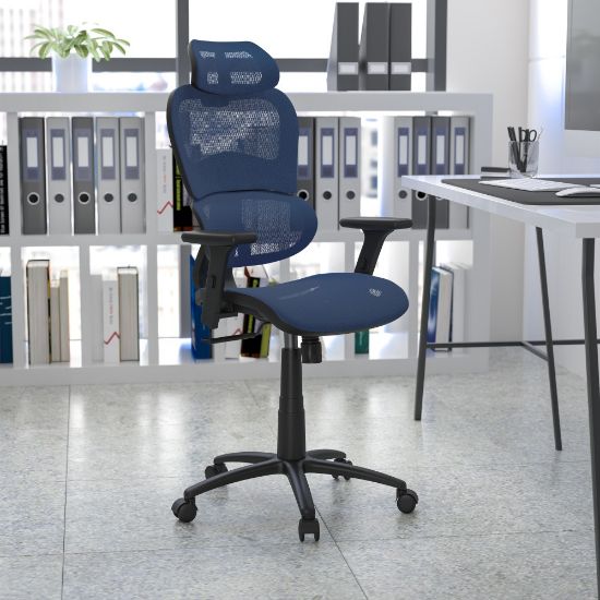 Picture of Flash Furniture LO Ergonomic Mesh High-Back Office Chair, Blue