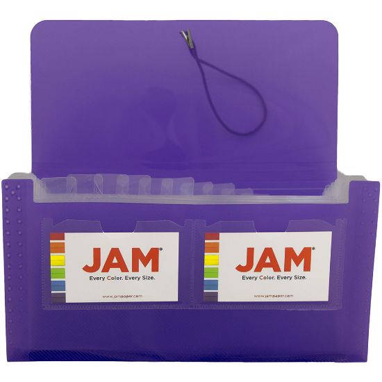 Picture of JAM Paper Expanding File, 3in Expansion, 5in x 8in, Purple