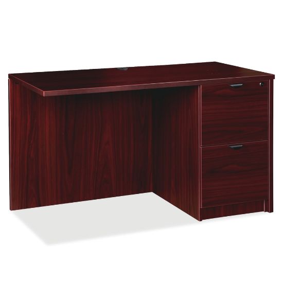 Picture of Lorell Prominence 2.0 42inW Right Desk Return, Mahogany