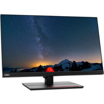 Picture of Lenovo ThinkVision P27u-20 - LED monitor - 27in - 3840 x 2160 4K - IPS - 450 cd/m2 - 1000:1 - 4 ms - Thunderbolt 4, 2xHDMI, DisplayPort - speakers - raven black - with ThinkVision MC 50 monitor webcam