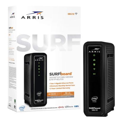 Picture of ARRIS SURFboard SBG10 DOCSIS 3.0 Cable Modem And Wi-Fi Router, 1000884