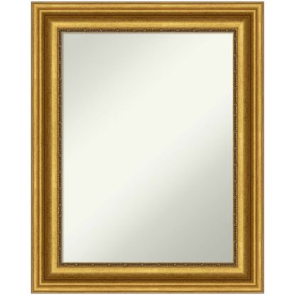 Picture of Amanti Art Non-Beveled Rectangle Framed Bathroom Wall Mirror, 29-3/4in x 23-3/4in, Parlor Gold