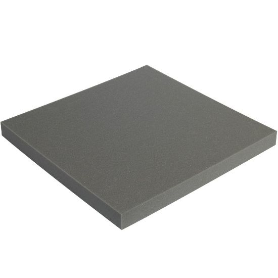 Picture of Partners Brand Soft Foam, Sheets, 2inH x 24inW x 24inD, Charcoal, Case Of 6