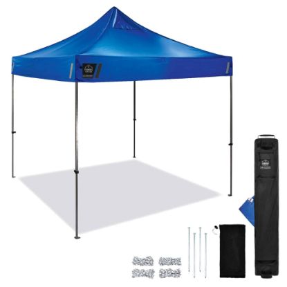 Picture of Ergodyne SHAX 6000 Heavy-Duty Pop-Up Tent, 10ft x 10ft, Blue