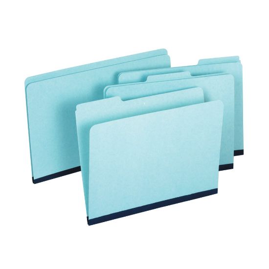 Picture of Pendaflex Pressboard Expansion File Folders Without Fasteners, 1in Expansion, Letter Size, Light Blue, Pack Of 25 Folders