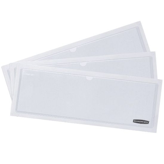 Picture of Bankers Box Label Pockets, 4in x 9in, Clear, Pack Of 48