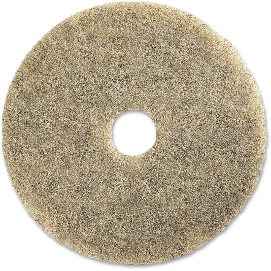 Picture of Genuine Joe General Purpose Floor Pad, 20in Diameter, Natural, Carton Of 5