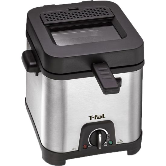 Picture of T-Fal Compact Deep Fryer, 10-7/16inH x 10-7/16inW x 10-7/16inH, Silver