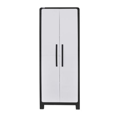 Picture of Inval MQ Eclypse Eco Collection Large 29inW Multipurpose Storage Cabinet, Black/Gray